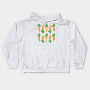 Carrot Flat Lay Kids Hoodie